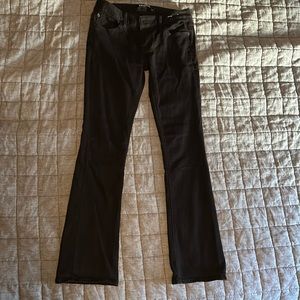 Express Stretch Barely Boot Low Rise Black Jean - size 6